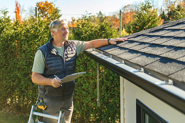 Professional Roof Inspection technician working in Wrightstown, NJ